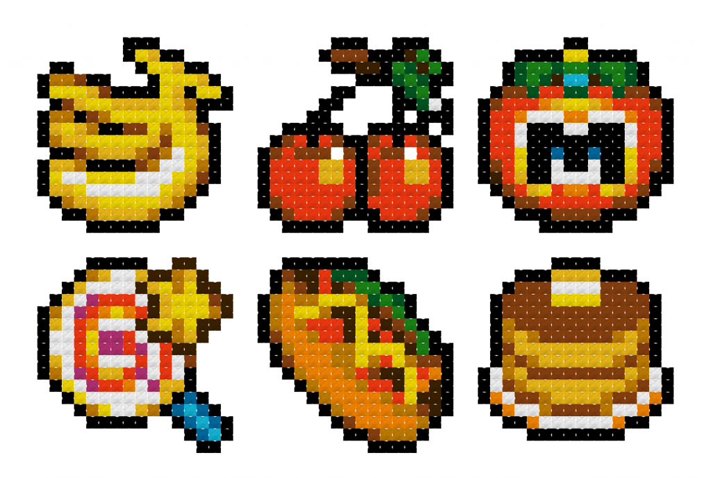 Kirby Food  Free Cross Stitch Pattern