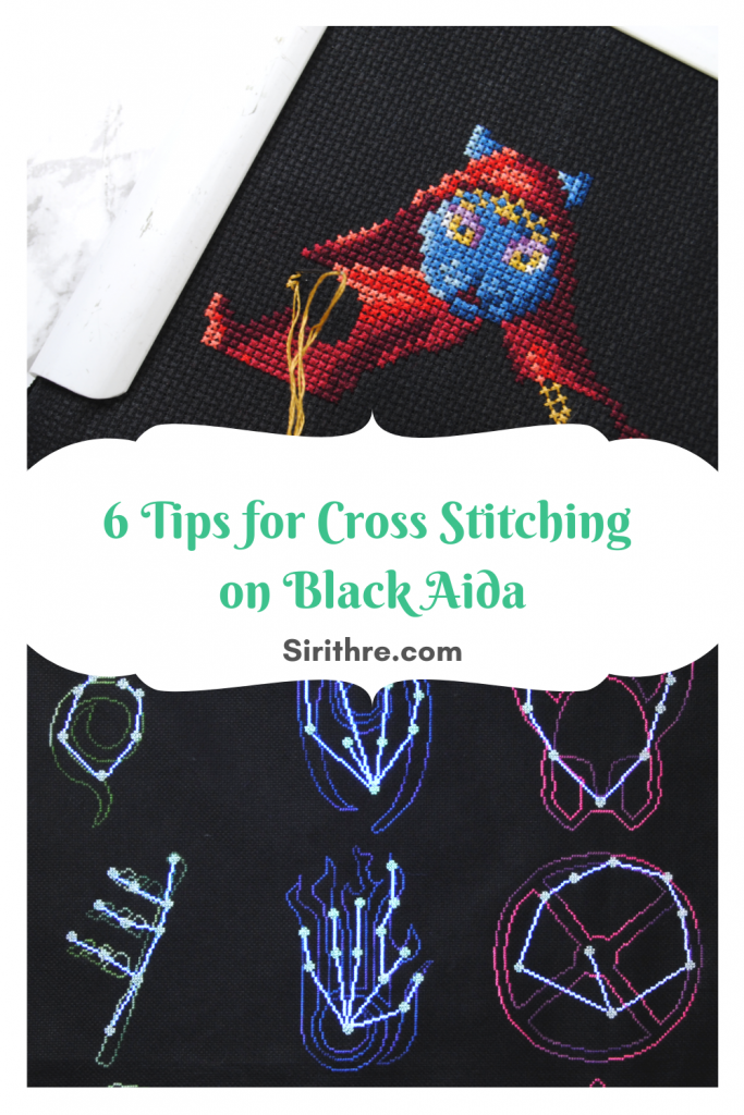 6 Tips for Cross Stitching on Black Aida