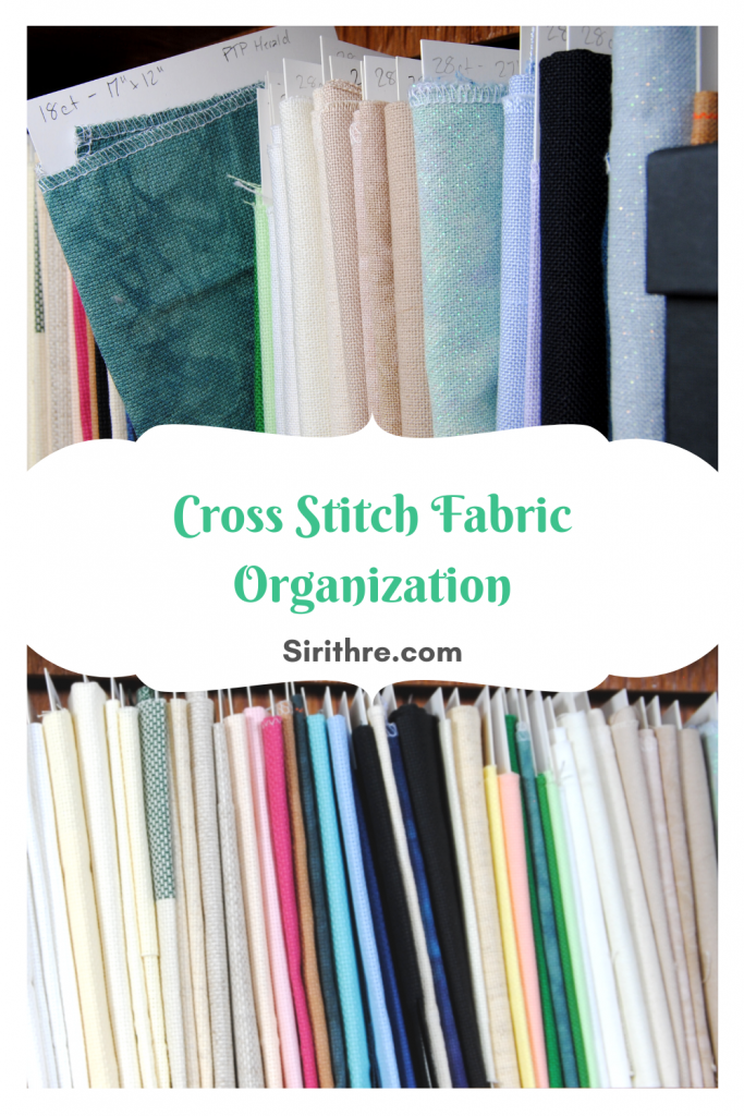 Cross Stitch Fabric Organization