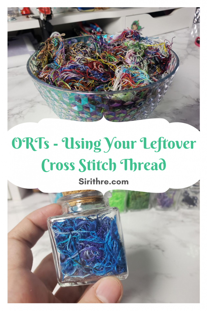 ORTs - using your leftover cross stitch thread