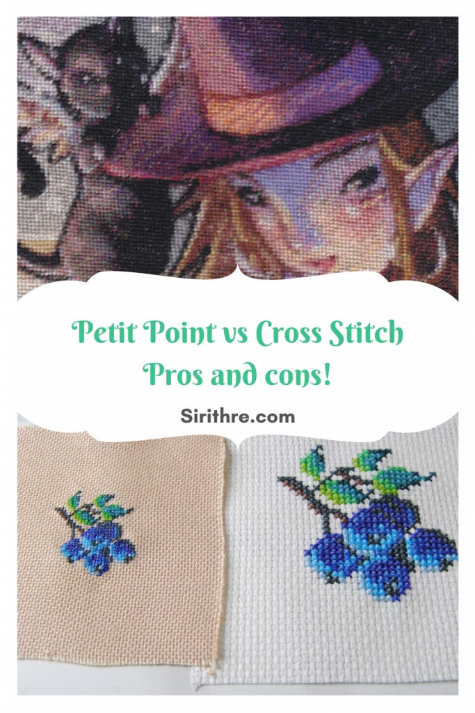 Petit Point vs Cross Stitch pros and cons