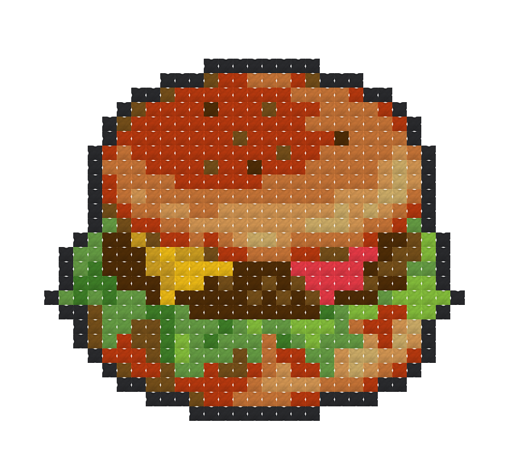 Tales of Phantasia Burger  Cross Stitch Pattern