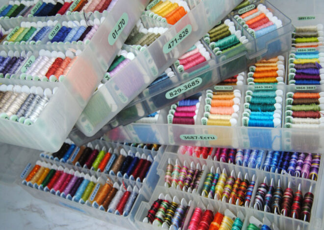 Thread Organization for Cross Stitch and Embroidery