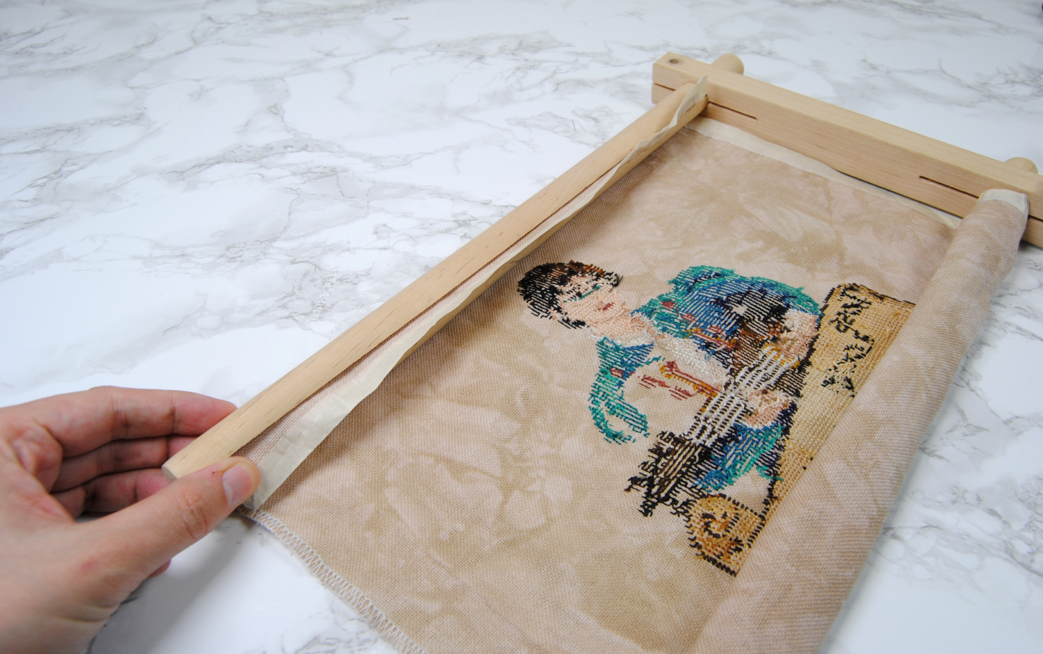 Wood Embroidery Clip Frame, Embroidery Tools Scrolls