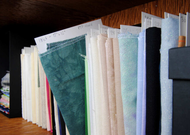 Fabric Organization For Cross Stitch
