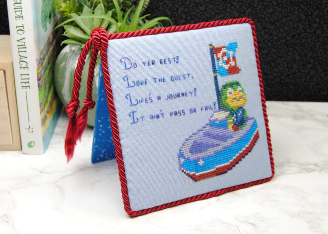 Flatfold No-Glue Cross Stitch Finishing Tutorial