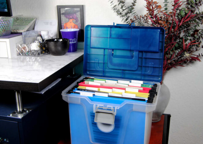 Storing Cross Stitch Patterns, WIPs, and Materials with a Filing Cabinet