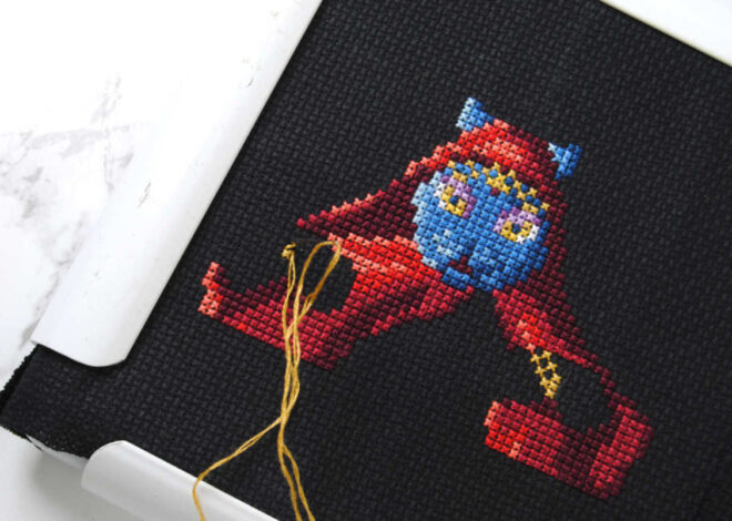 Black Aida: 6 Tips for Cross Stitching on Dark Fabrics