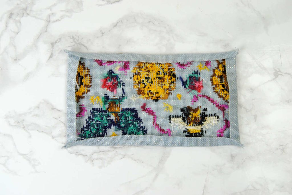 Fold and press the edges of your fabric into the center.