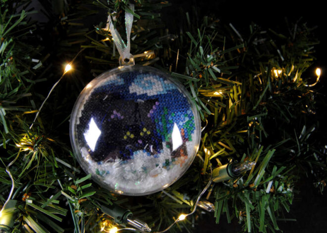 Snowglobe Ornament – Add Some Holiday Magic to Your Cross Stitch