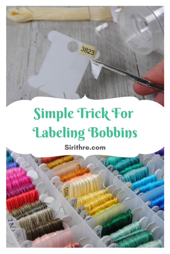 Simple trick for labeling bobbins