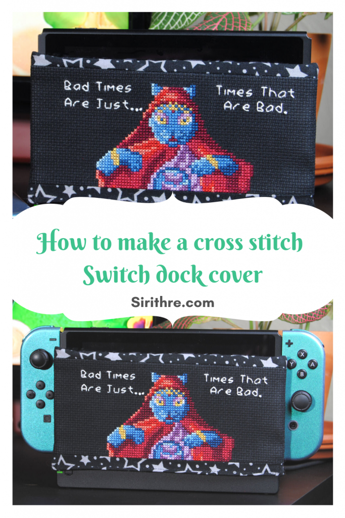 How to make a cross stitch switch dock cover