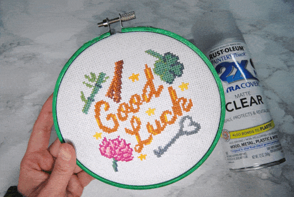 Animated gif showing off the metallic sheen of the painted hoop