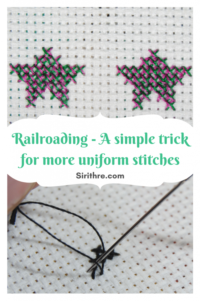 Railroading - A simple trick for more uniform stitches