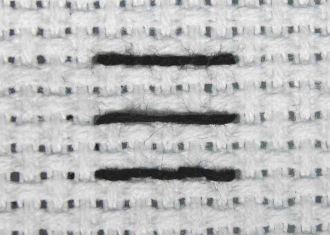 Backstitch: Outlines and thin details