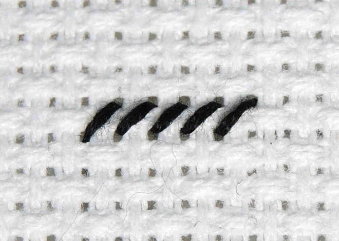 Tent Stitch: Just Half a Stitch