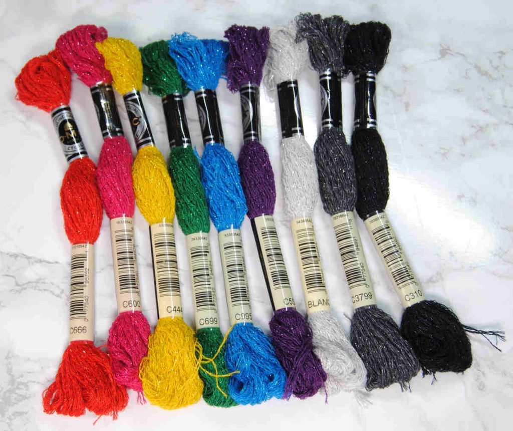 A rainbow assortment of Mouliné Étoile threads.
