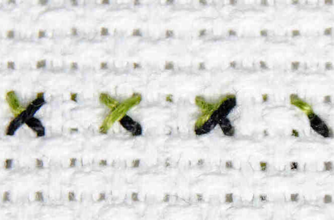 Quarter Stitch: Working with partial cross stitches