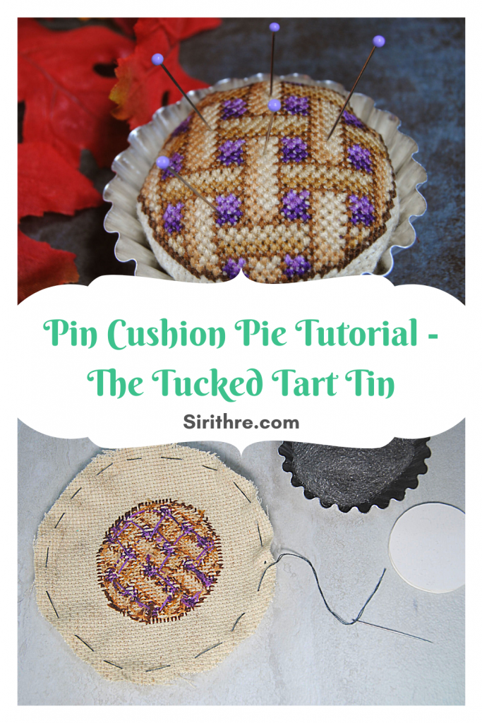 Pin cushion pie tutorial - the tucked tart tin