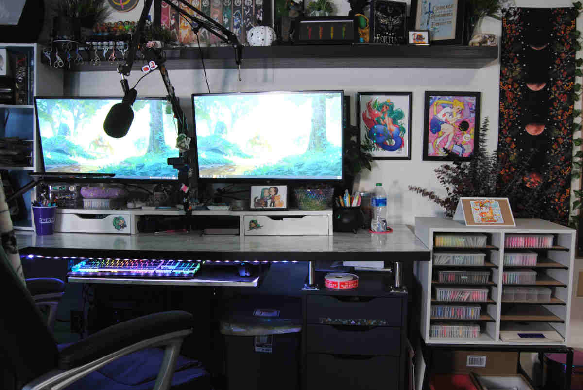 Cross Stitch Studio Tour – My Basement Home Office