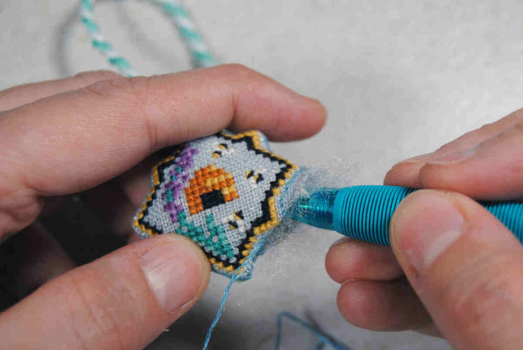 Use a pointed object to help get stuffing in the hard to reach places.