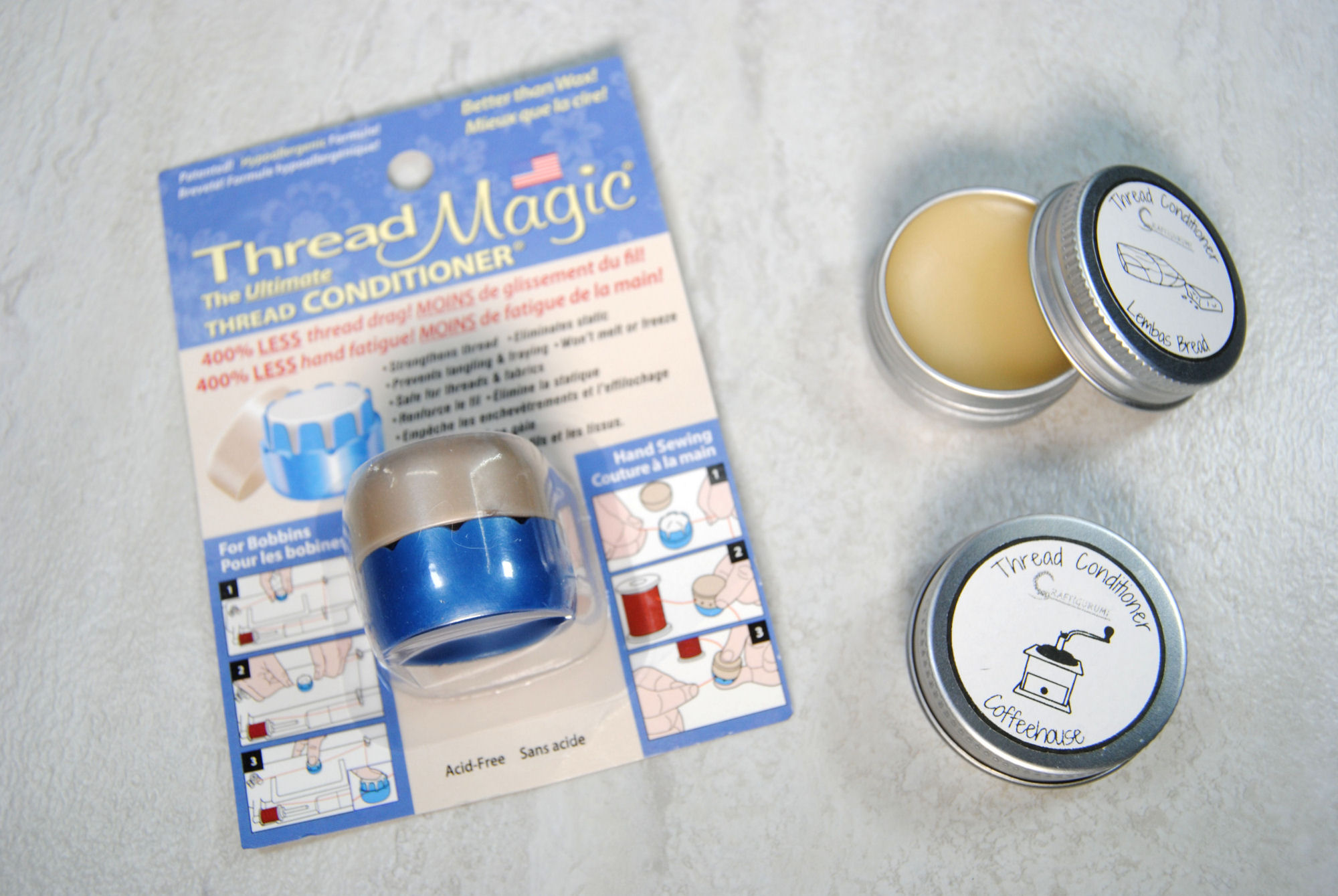 Thread Magic Round & Cube - The Ultimate Thread Conditioner - The