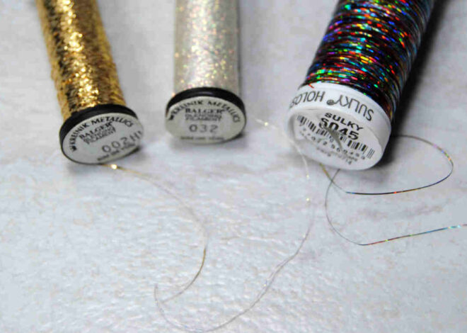 Blending Filament – Adding Sparkle to your Embroidery Thread