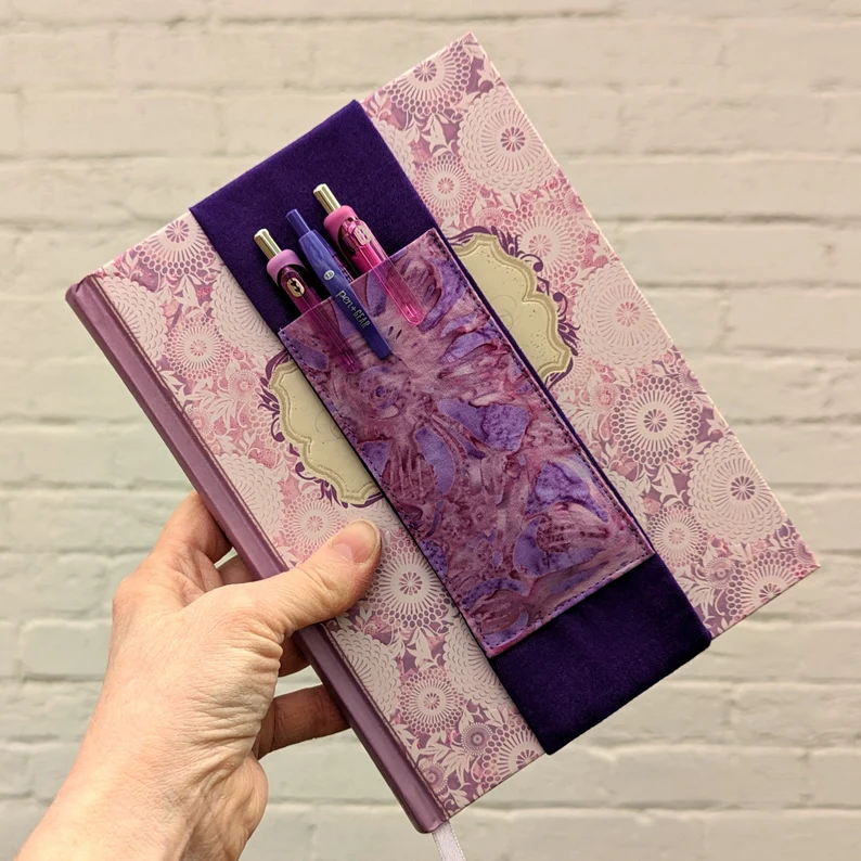 Elastic pouch bookmark by DelanaFayeCreations 