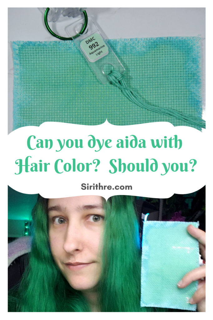 Can you dye aida with Hair color? Should you?