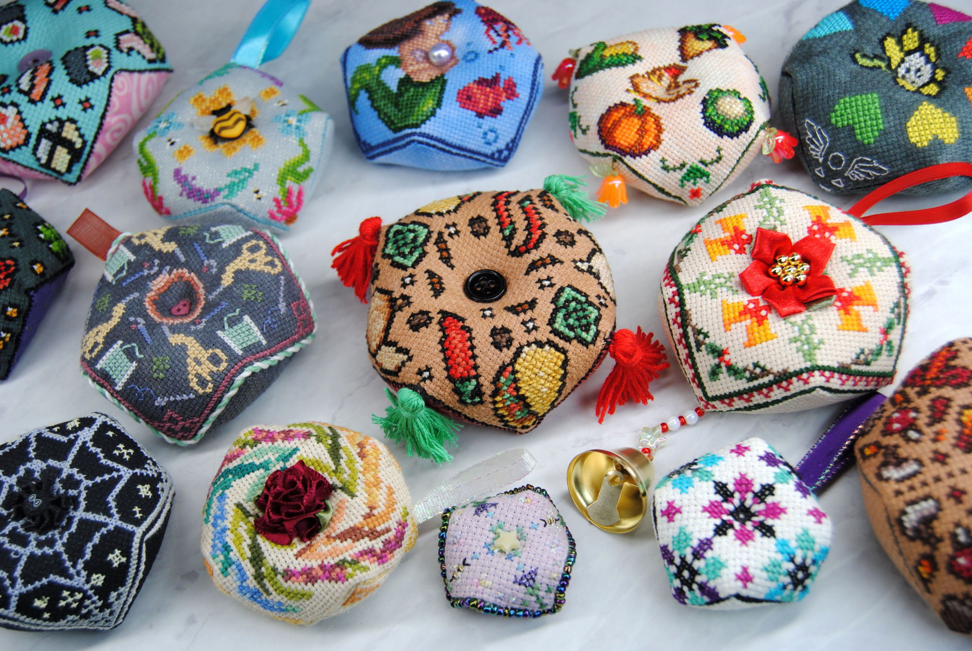Biscornu Embellishments – How To Bedazzle Your Biscs