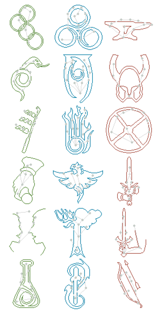 Skyrim Constellation Cross Stitch