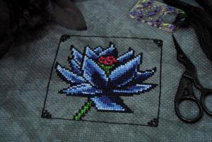 Magic The Gathering Black Lotus Cross Stitch