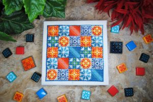 Azul Board Game Cover Cross Stitch