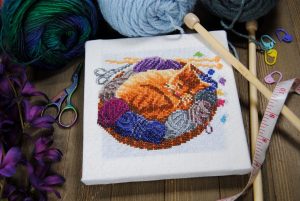 Knitting Circle Board Game Cross Stitch