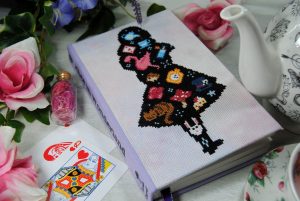 Alice in Wonderland cross stitch book rebind