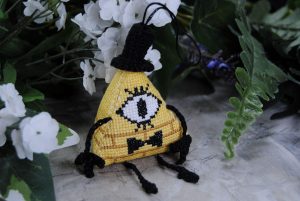 Bill Cipher Cross Stitch Ornament
