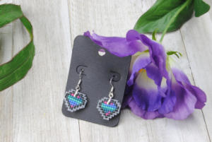 Hearts Greenish Purple